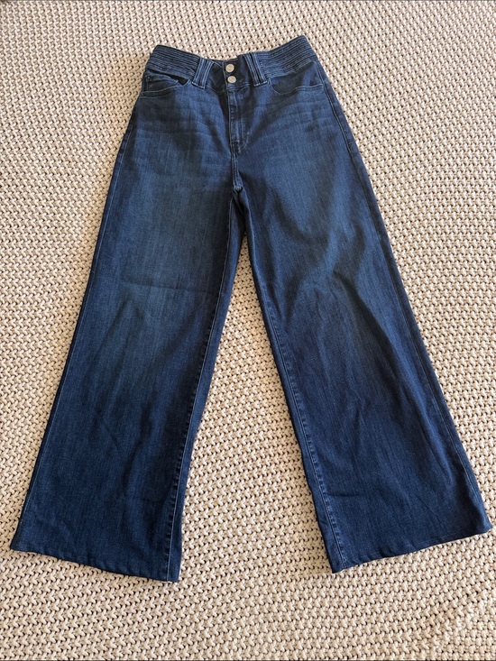 Frame Denim Pants - Frame Wide Leg Dark Blue Women's Jeans